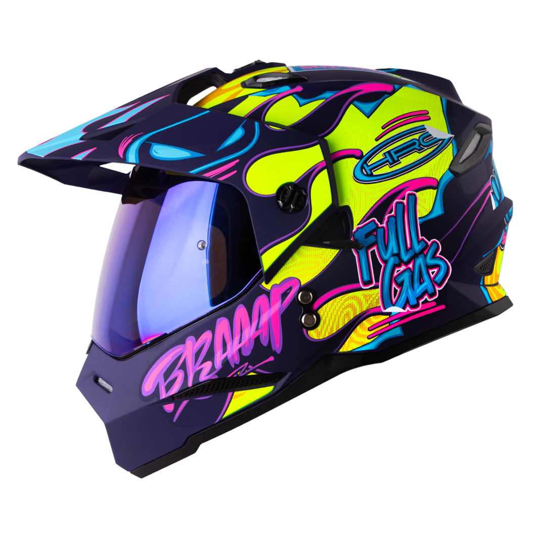 Casco moto hro mx-330dv stay wild am.n fc multiproposito1