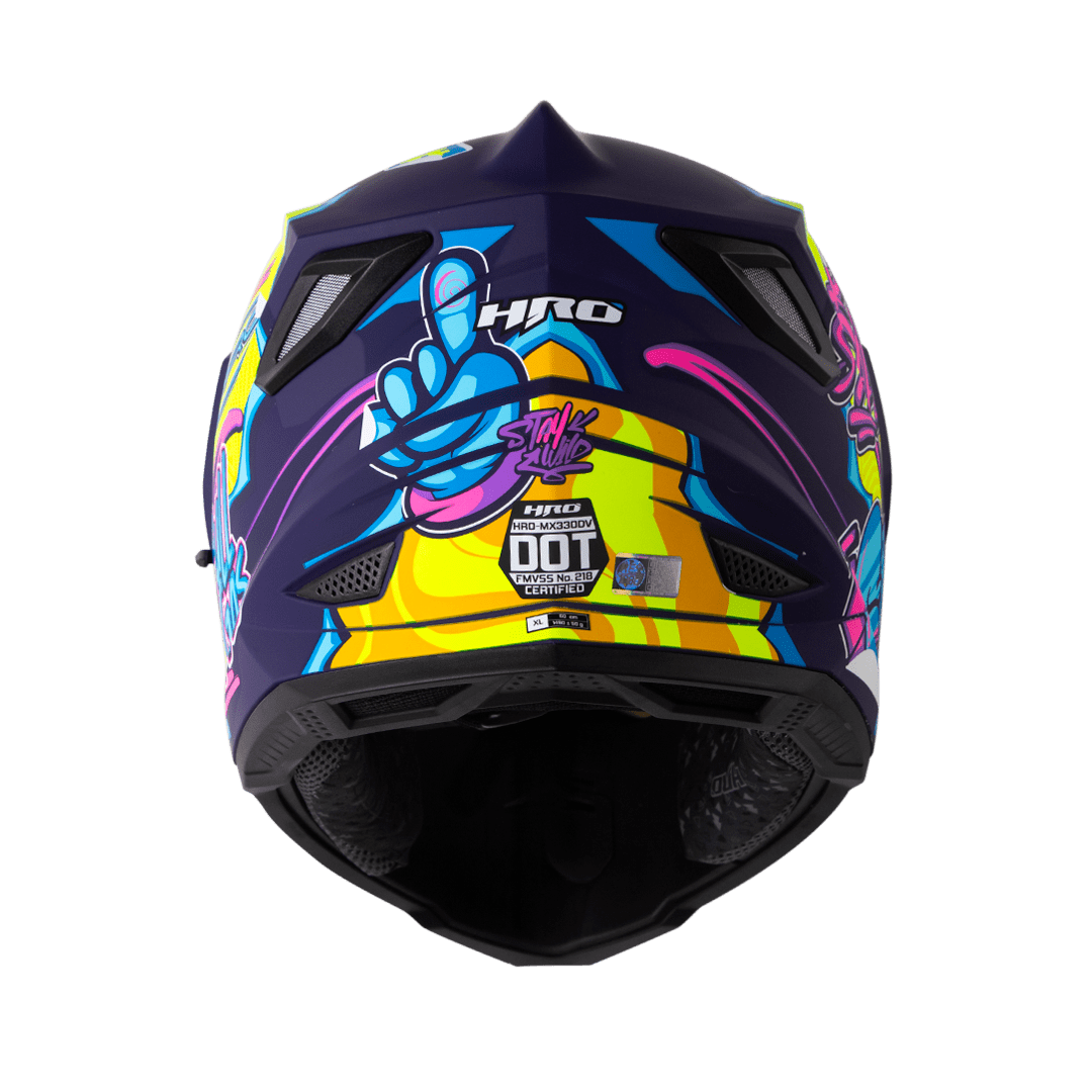 Casco moto hro mx-330dv stay wild am.n fc multiproposito3