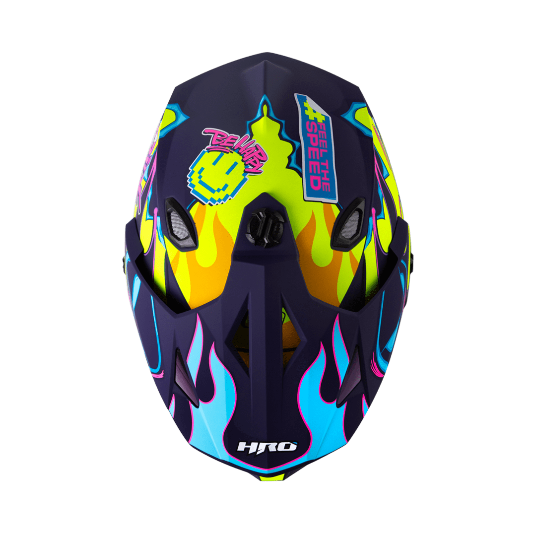 Casco moto hro mx-330dv stay wild am.n fc multiproposito2