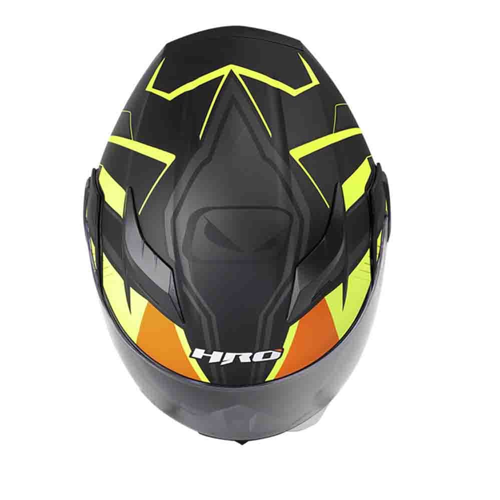 Casco Moto Hro 3400 cort n.m am.n Abatible Con Sun Visor Dot1