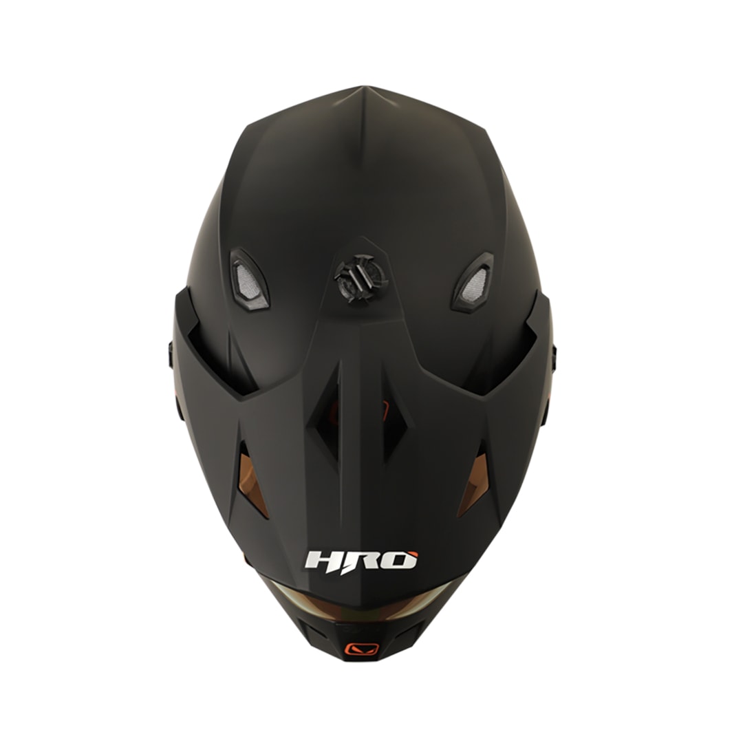Casco moto hro mx-330dv solid ng mate rj multipropósito2
