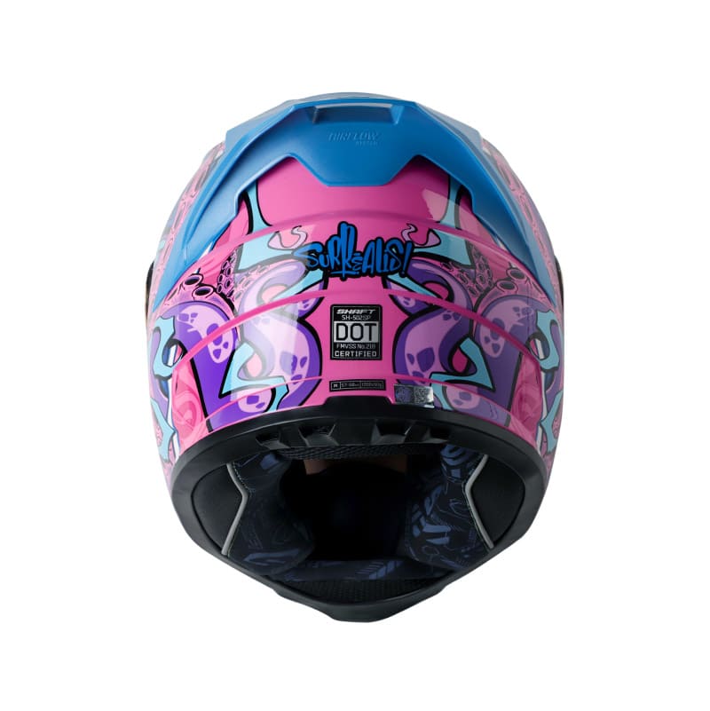 casco moto shaft 502 sp surrealis fc brillo az.candy integral3