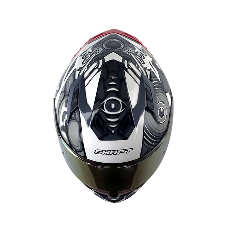 Casco moto shaft 522 sp comic monster bl brillo gr integral2