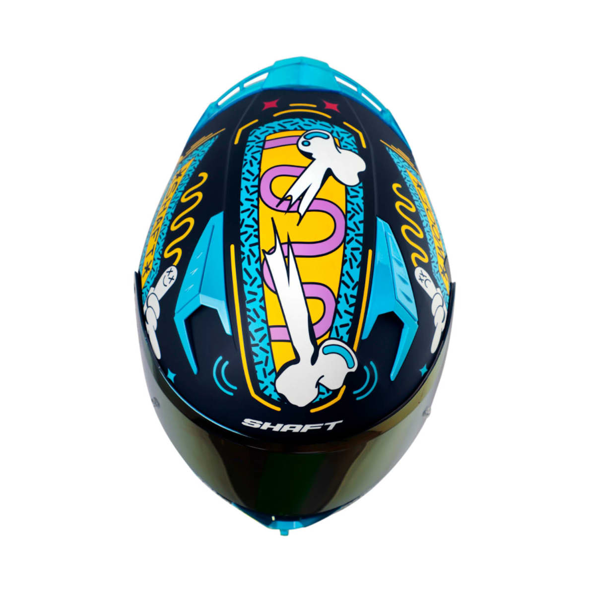 CASCO MOTO SHAFT 526SP EVO UNGLORIOUS DOGS NG AZ INTEGRAL2