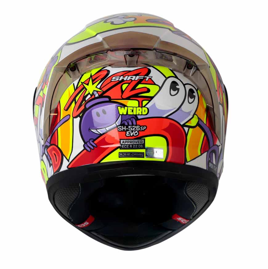 CASCO MOTO SHAFT 526SP EVO WEIRD BLANCO INTEGRAL4