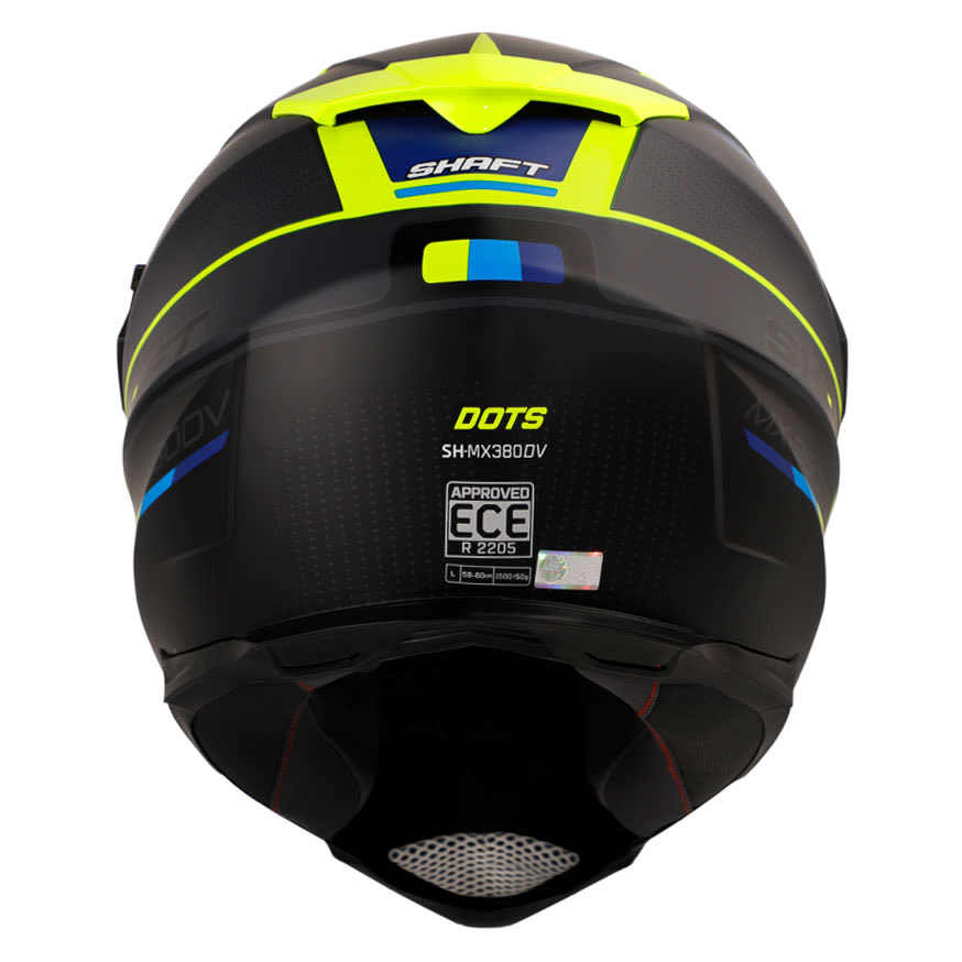 CASCO MOTO SHAFT MX-380 MULTIPROPÓSITO DOTS AZ.NAVY.M AM.N3