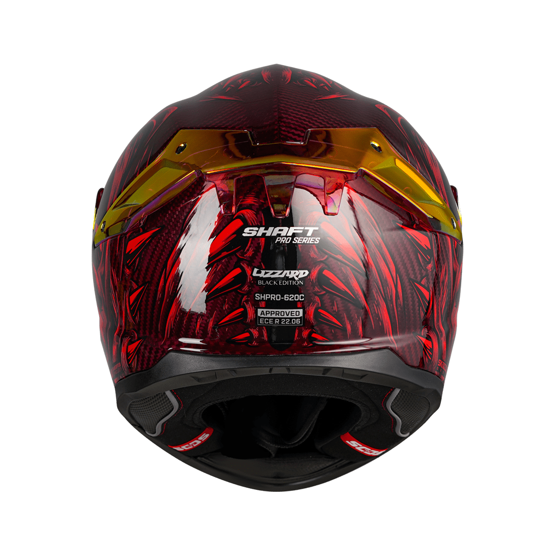 Casco moto Shaft pro 620c evo lizzard rj revo.rj fibra de carbono integral5