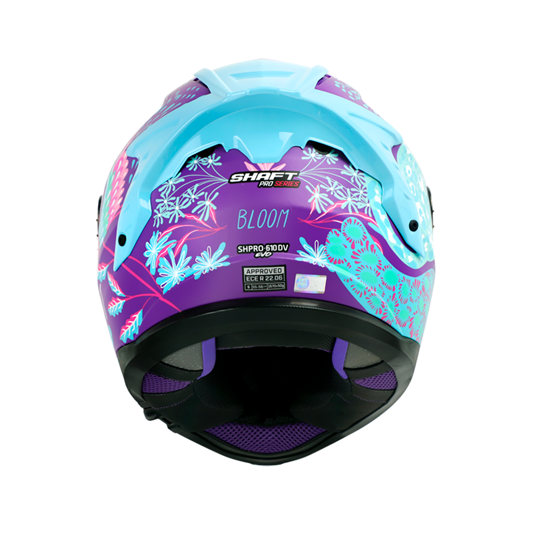 Casco moto Shaft pro 610dv evo bloom mr az.candy ir.az integral5