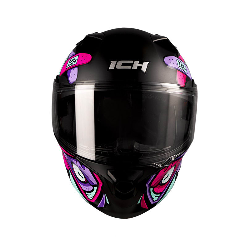 Casco moto ich 3120 wareba mr abatible con sun visor certificación dot 3cv1