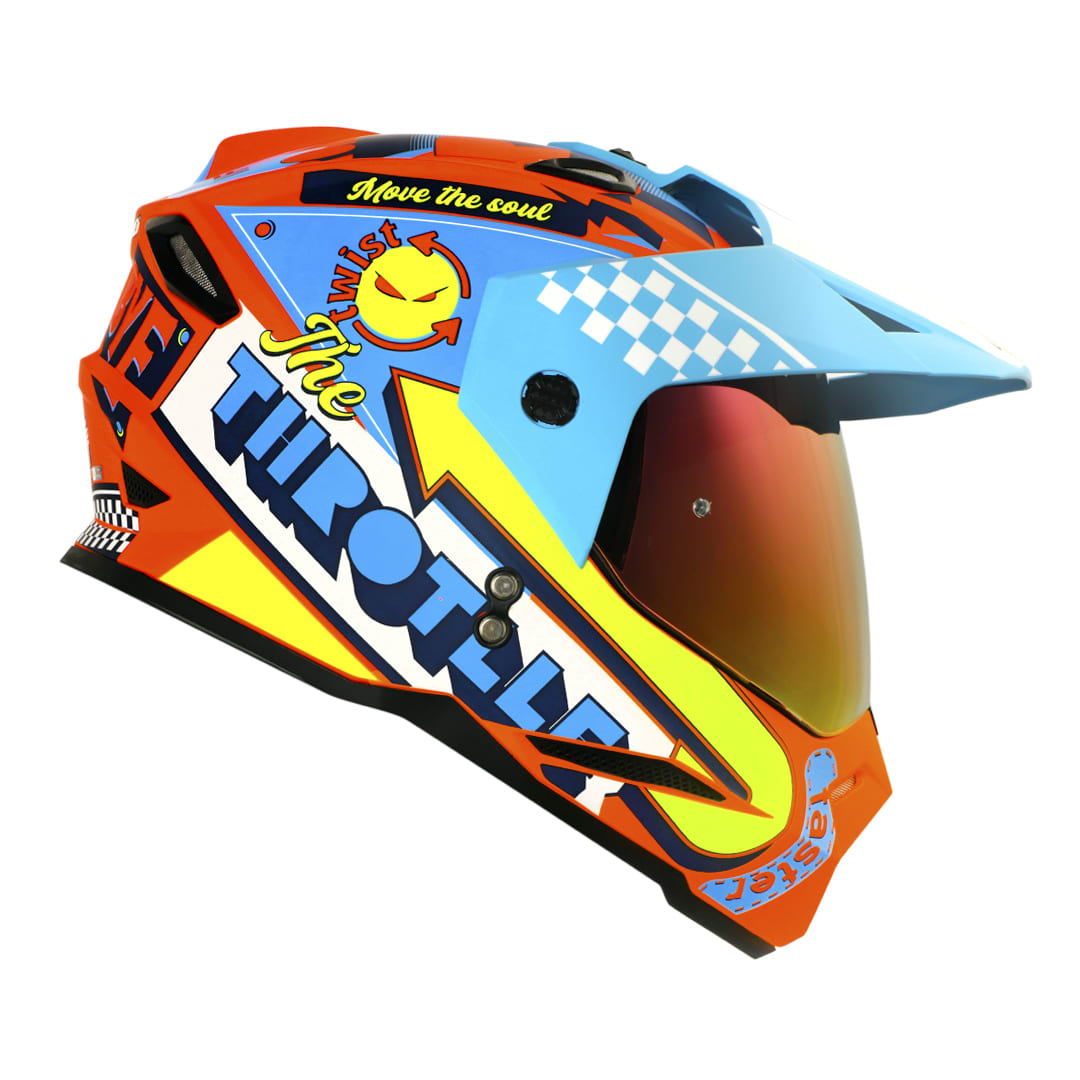 Casco moto hro mx-330dv bye bye nj.n az multipropósito3