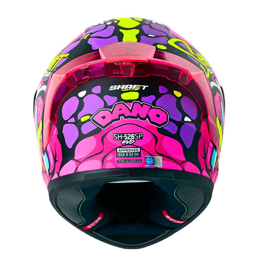 CASCO MOTO SHAFT 526SP EVO DANO ROSA INTEGRAL3