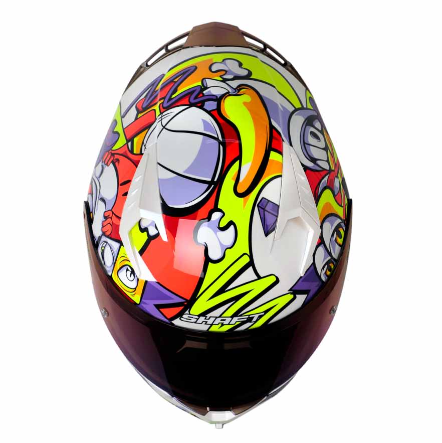 CASCO MOTO SHAFT 526SP EVO WEIRD BLANCO INTEGRAL2