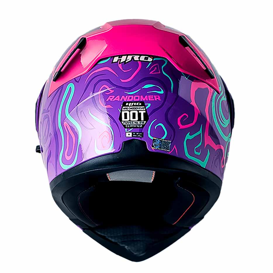Casco Moto Hro 3400dv randomer mr fc Abatible Sun Visor Certificación Dot5