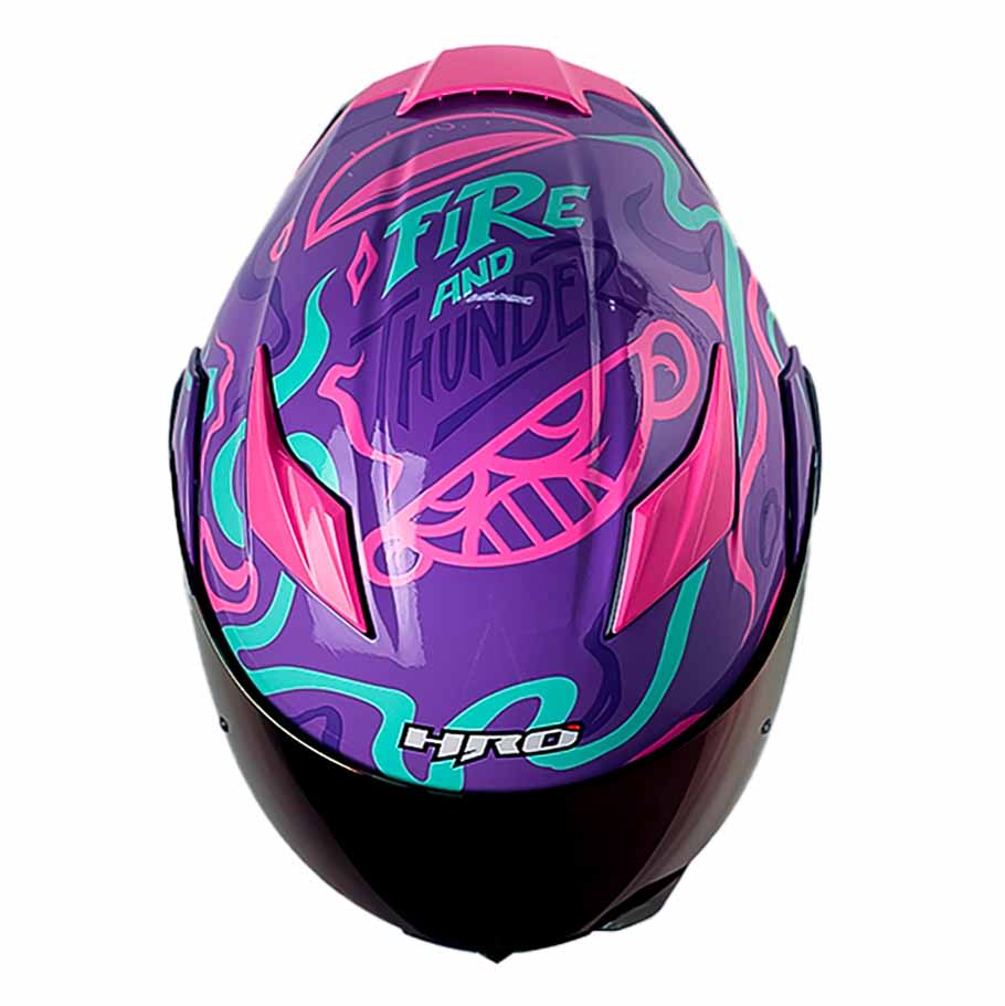 Casco Moto Hro 3400dv randomer mr fc Abatible Sun Visor Certificación Dot3