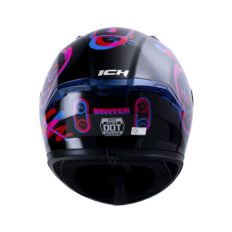 Casco moto ich 503 switch rj az integral certificación dot qr3