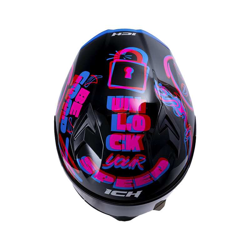 Casco moto ich 503 switch rj az integral certificación dot qr2