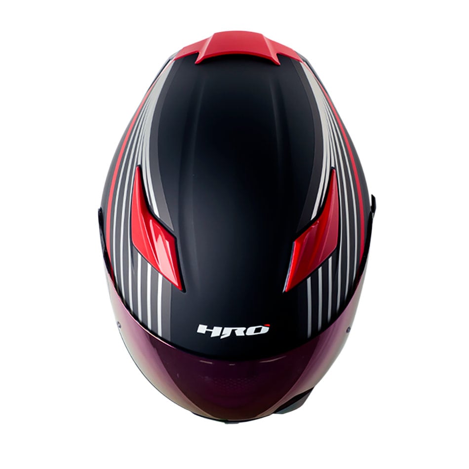 Casco moto hro 514dv bilt gr.os rj integral sun visor2