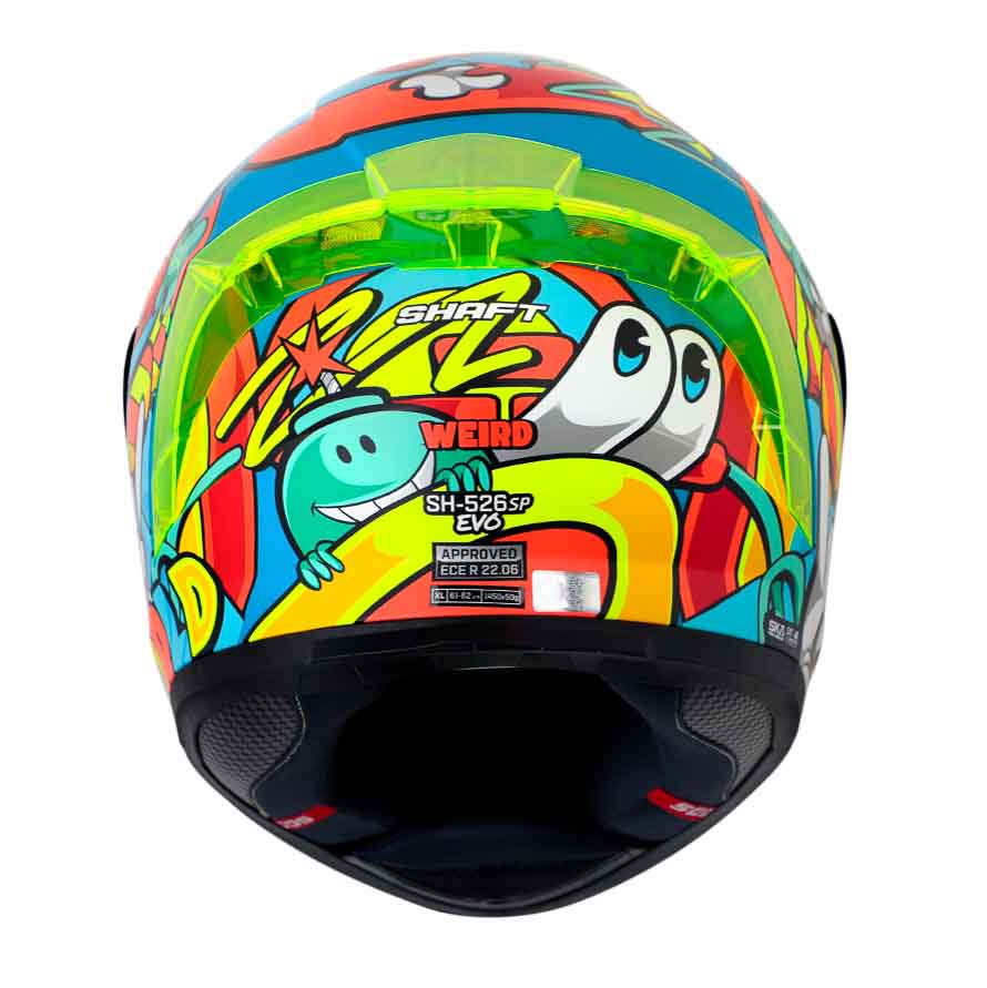 CASCO MOTO SHAFT 526SP EVO WEIRD AZUL INTEGRAL4