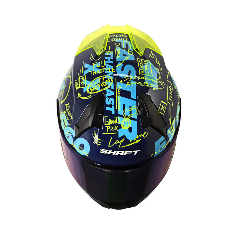 Casco moto shaft 560 evo notes az.os am.n integral2