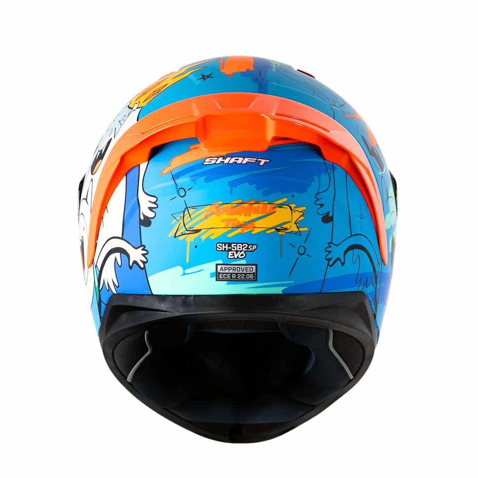 Casco moto shaft 582sp evo adventure time az integral edicion limitada cartoon network6