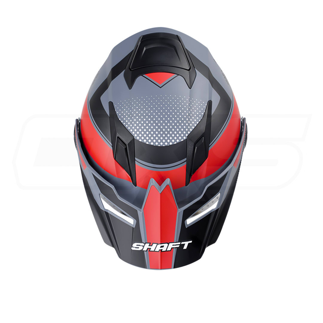 Casco moto shaft 3700dv dual abatible turn gr.m rj1