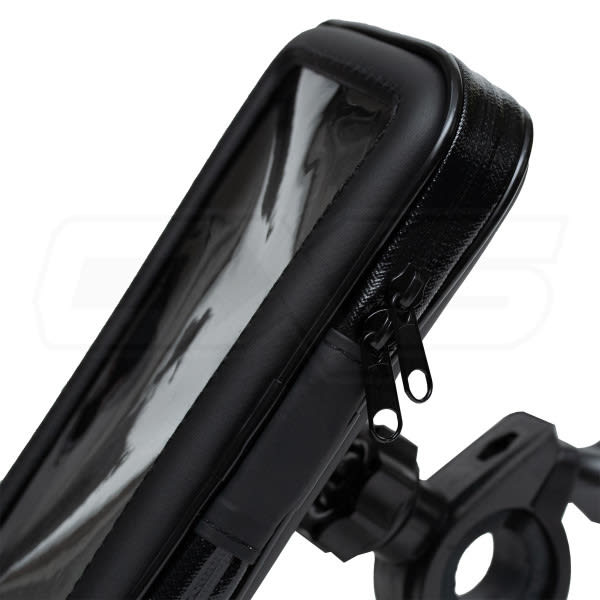 soporte porta celular impermeable hasta 6 pulgadas para volante moto bicicleta3