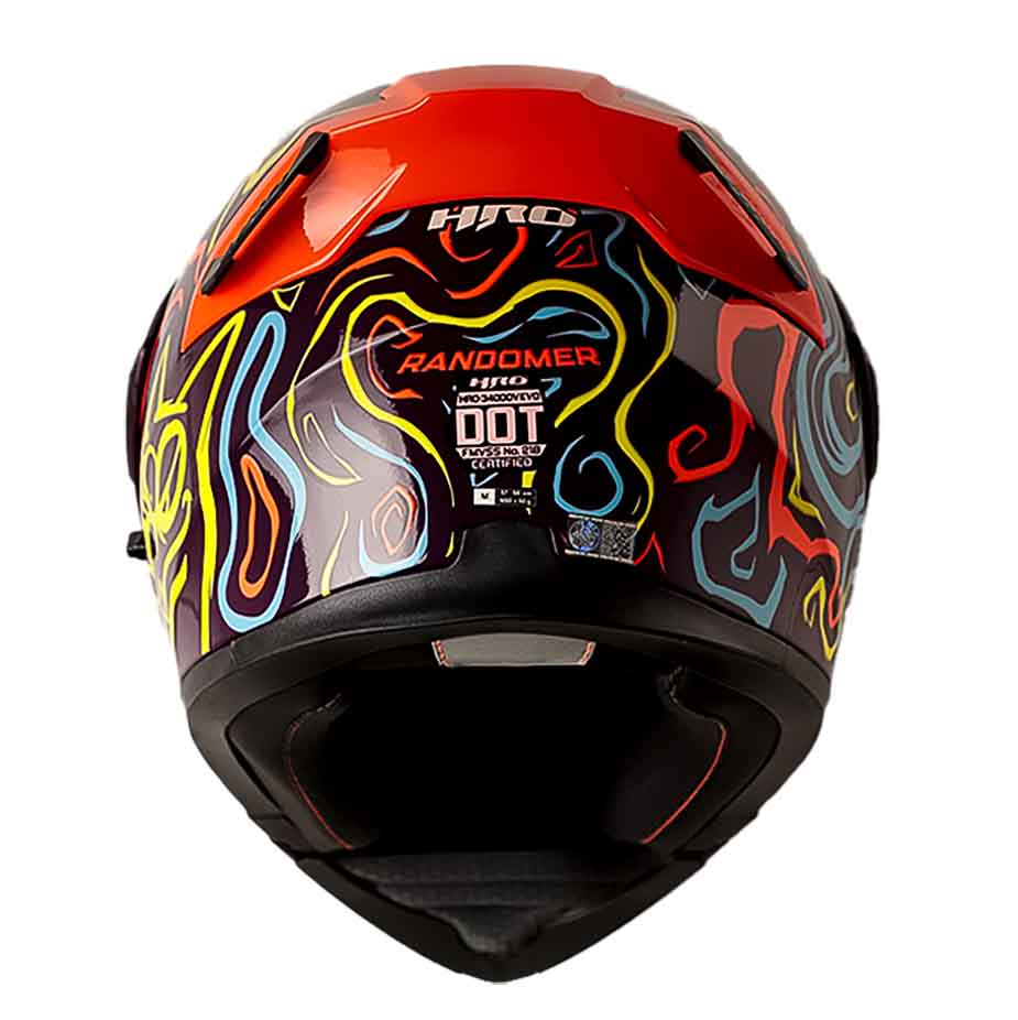 Casco Moto Hro 3400dv randomer mr nj.n Abatible Sun Visor Certificación Dot5