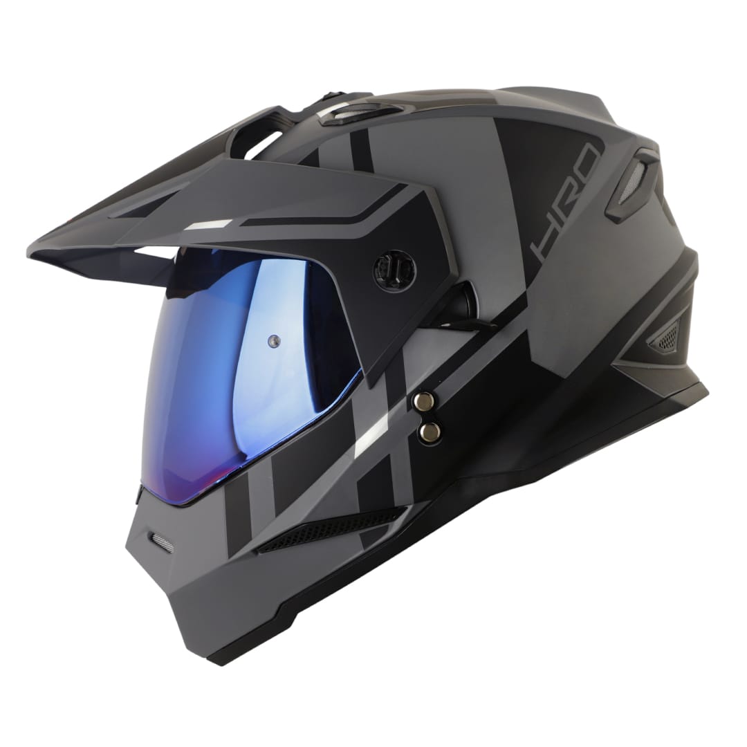 Casco moto hro mx-330dv dry gr ng multipropósito1