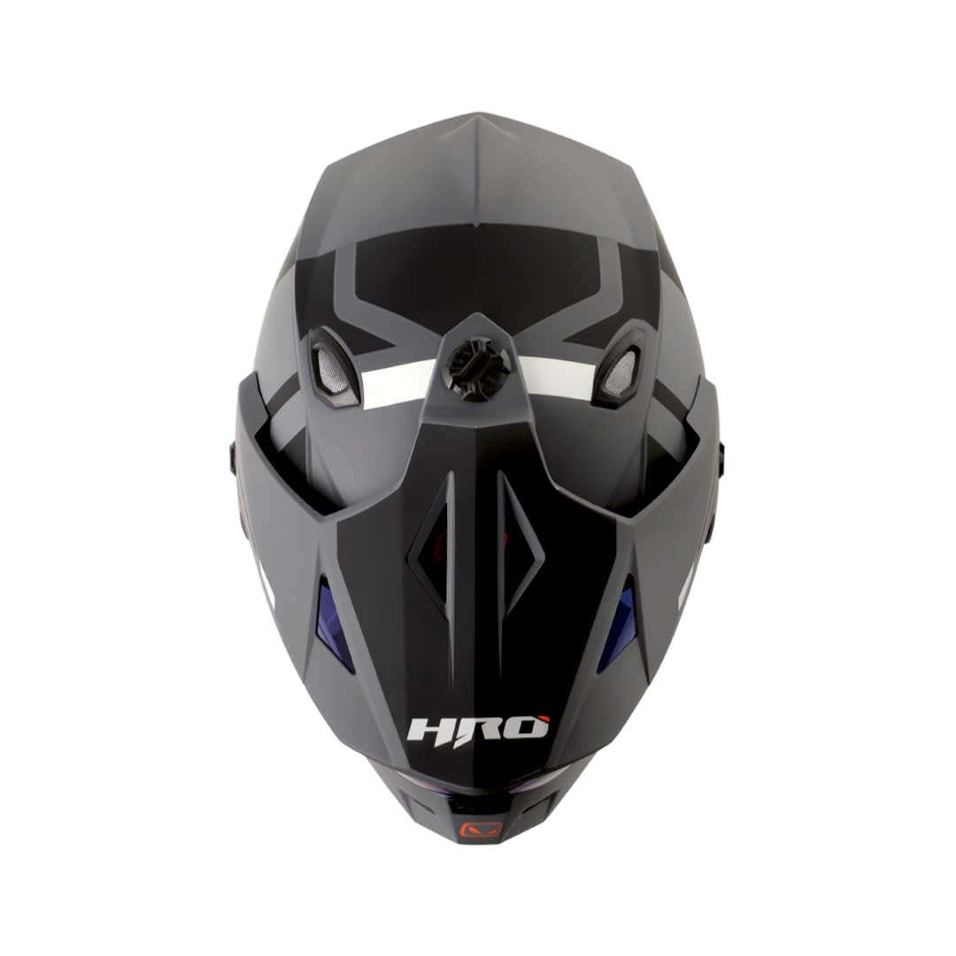 Casco moto hro mx-330dv dry gr ng multipropósito2