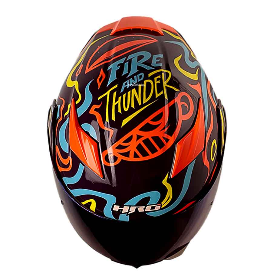 Casco Moto Hro 3400dv randomer mr nj.n Abatible Sun Visor Certificación Dot3