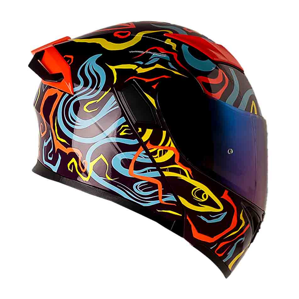 Casco Moto Hro 3400dv randomer mr nj.n Abatible Sun Visor Certificación Dot4