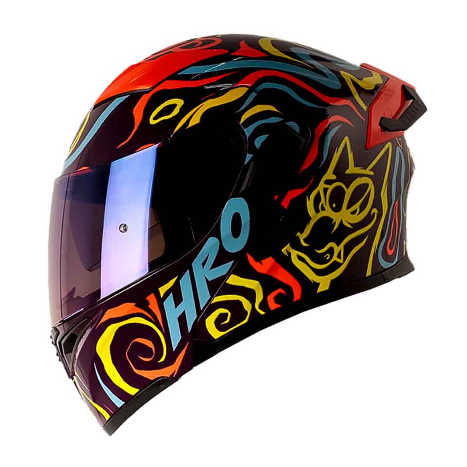 Casco Moto Hro 3400dv randomer mr nj.n Abatible Sun Visor Certificación Dot1