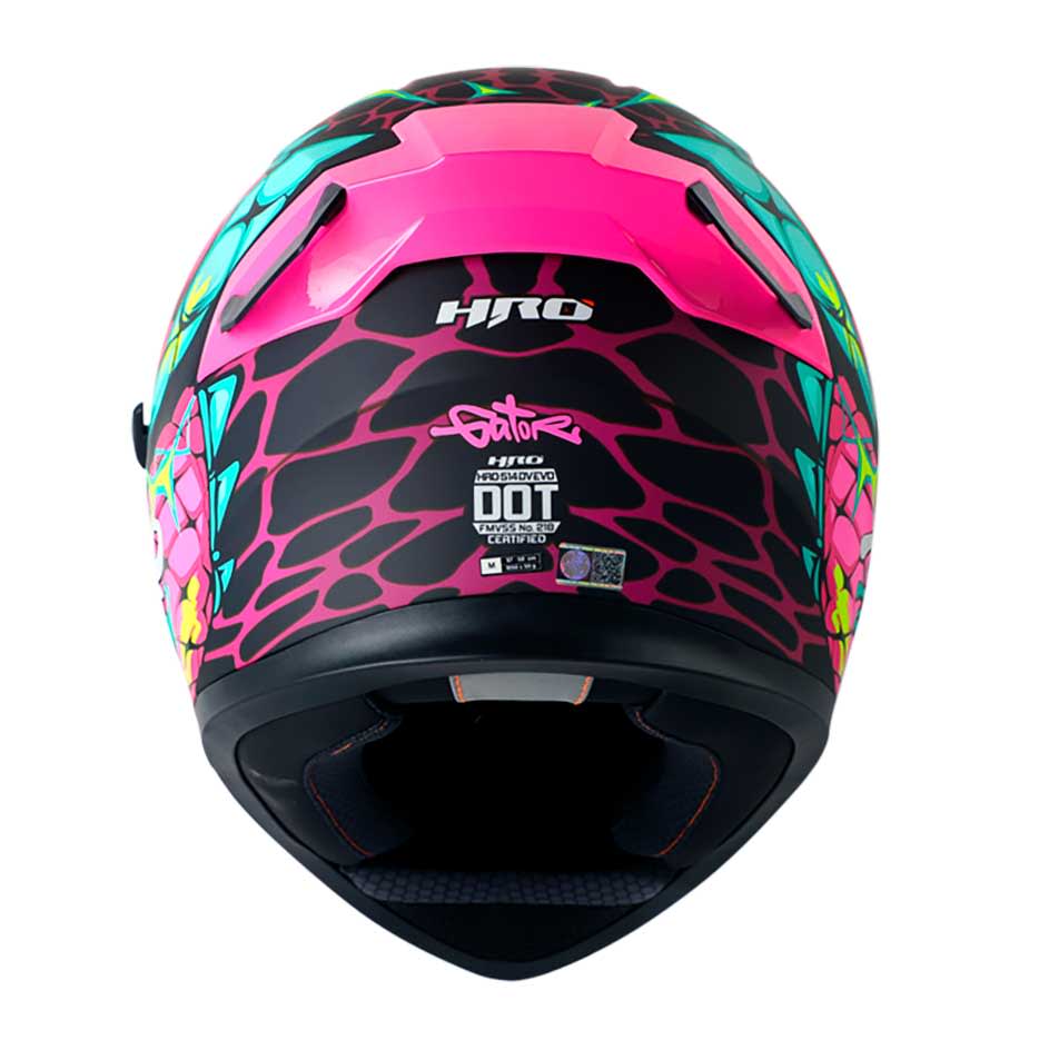 Casco moto hro 514dv gator turq fc integral3