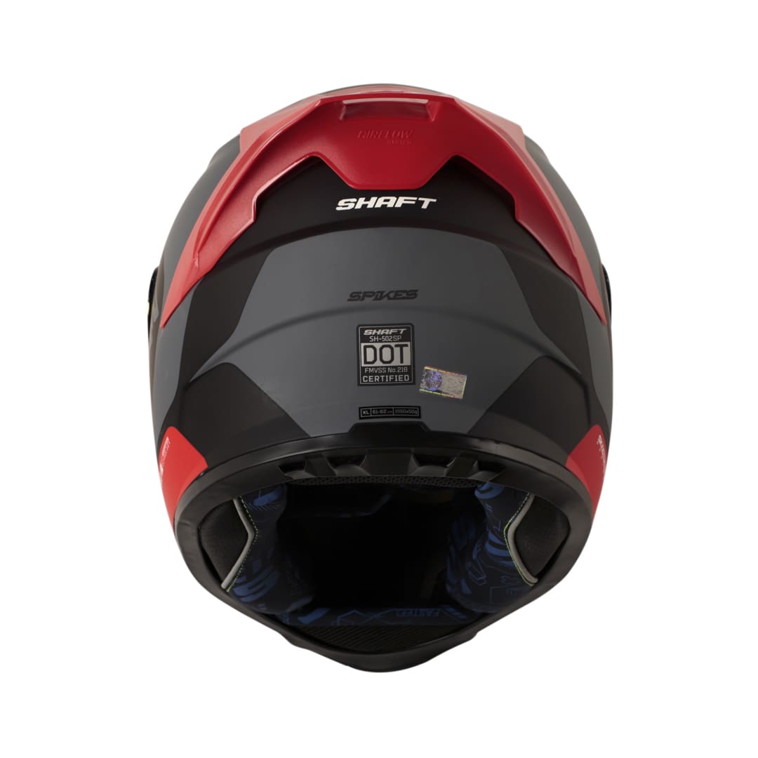 casco moto shaft 502sp spikes ng rj integral normal dot acreditado (V/SV)3