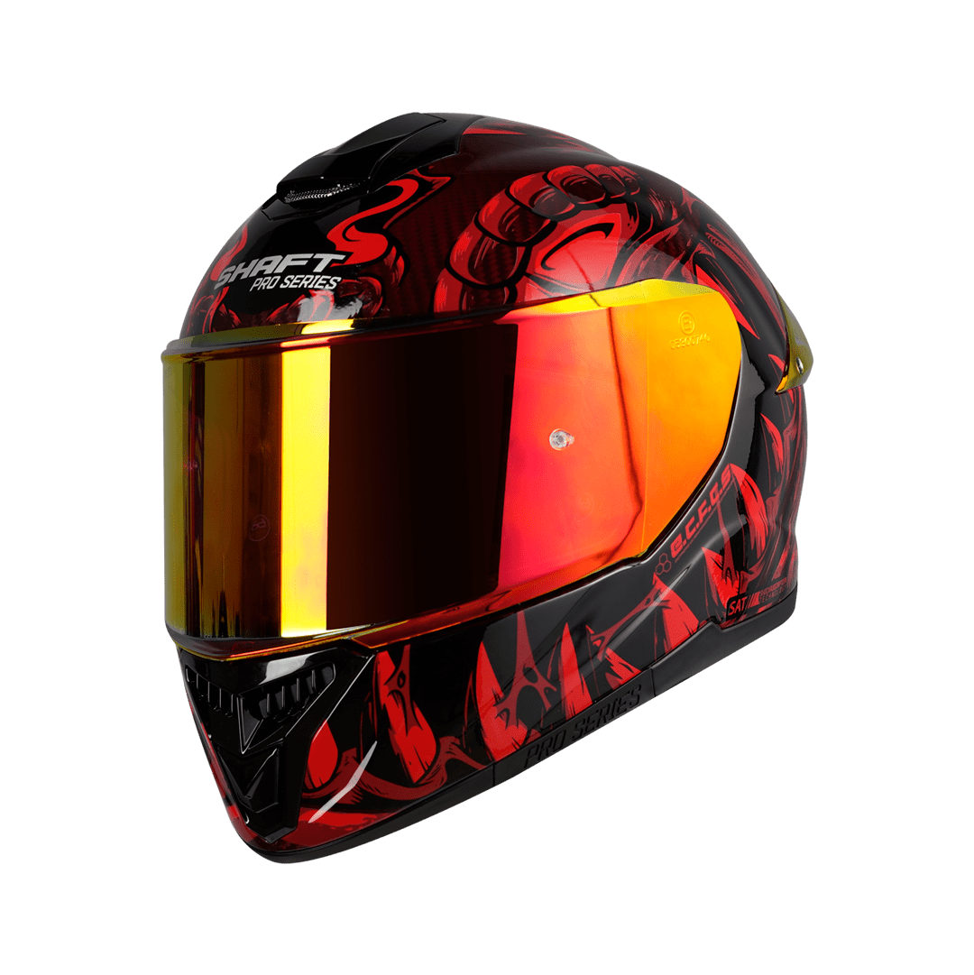 Casco moto Shaft pro 620c evo lizzard rj revo.rj fibra de carbono integral3
