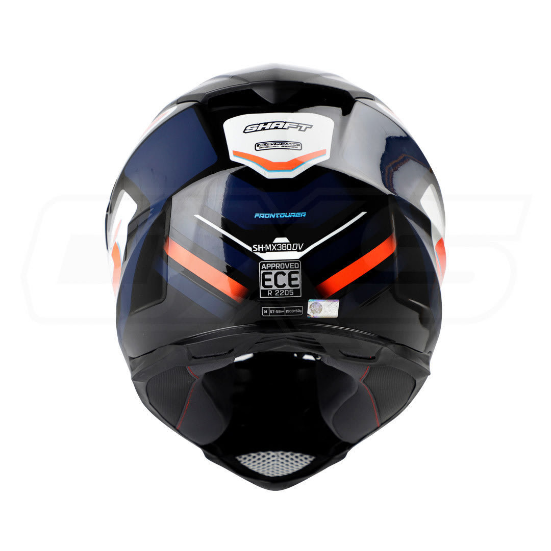 Casco moto Shaft mx-380 multipropósito frontourer n.b nj.n1