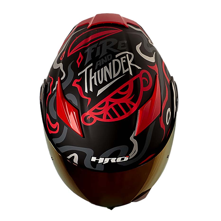 Casco Moto Hro 3400dv randomer ng rj Abatible Sun Visor Certificación Dot3