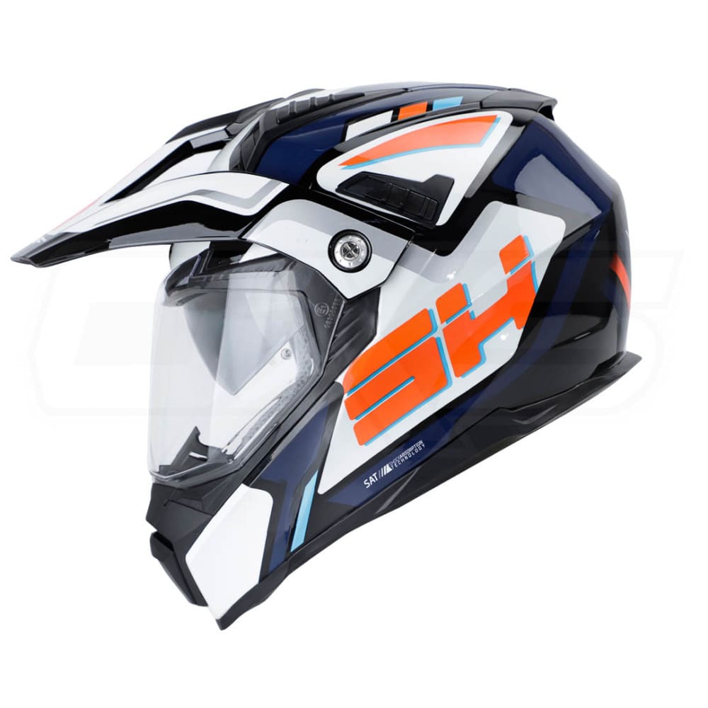 Casco moto Shaft mx-380 multipropósito frontourer n.b nj.n4