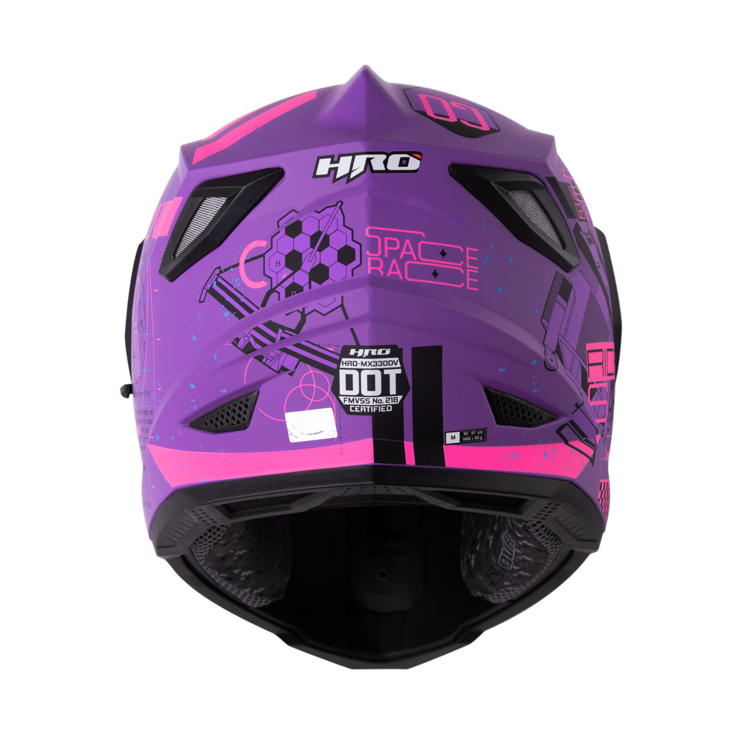 Casco moto hro mx-330dv space race mr fc multiproposito3