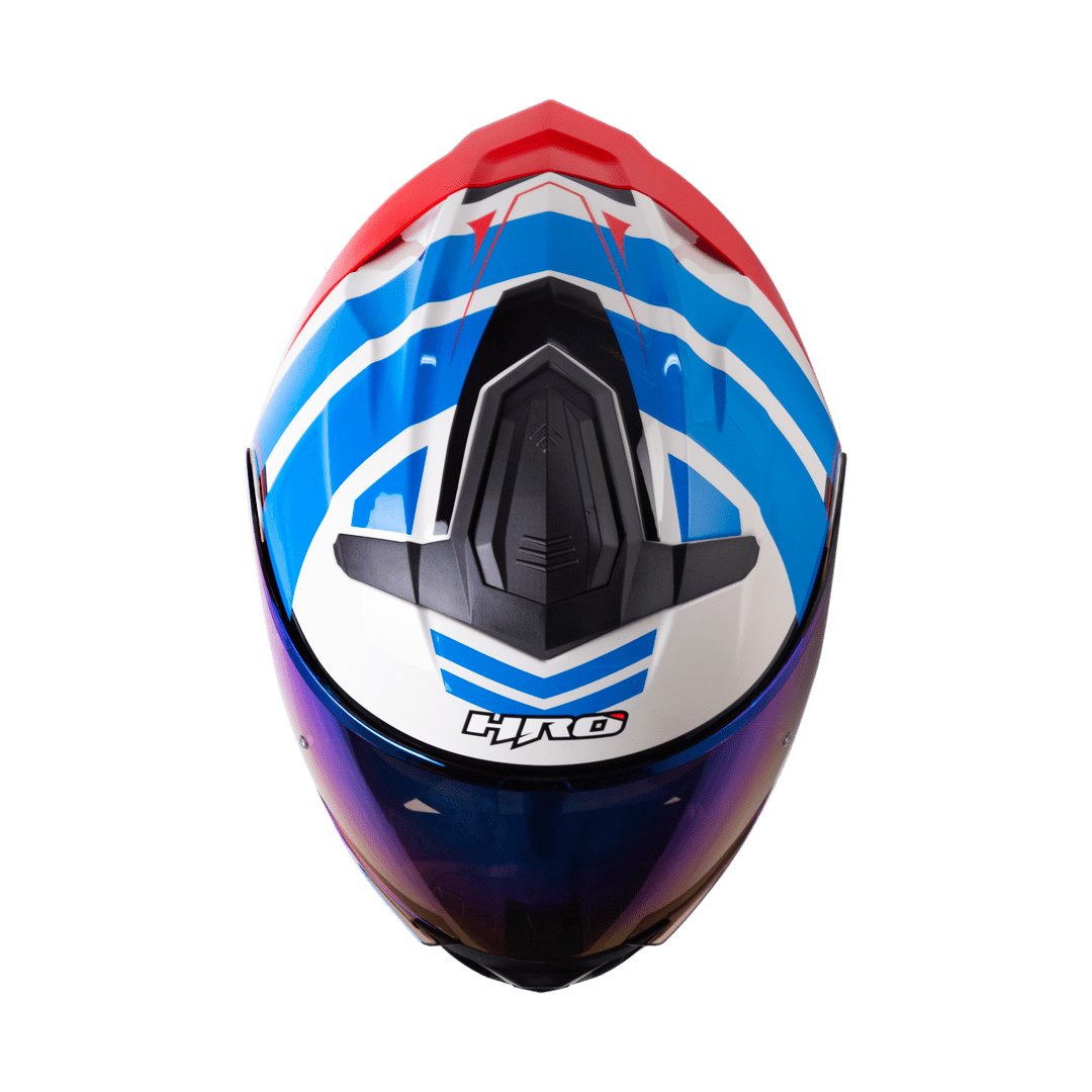 Casco Moto Hro 3440dv roc gr.cl rj Abatible Sun Visor Certificación Dot3