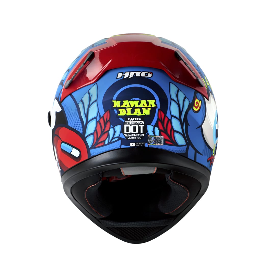Casco moto hro 514dv hawardian az rj integral3