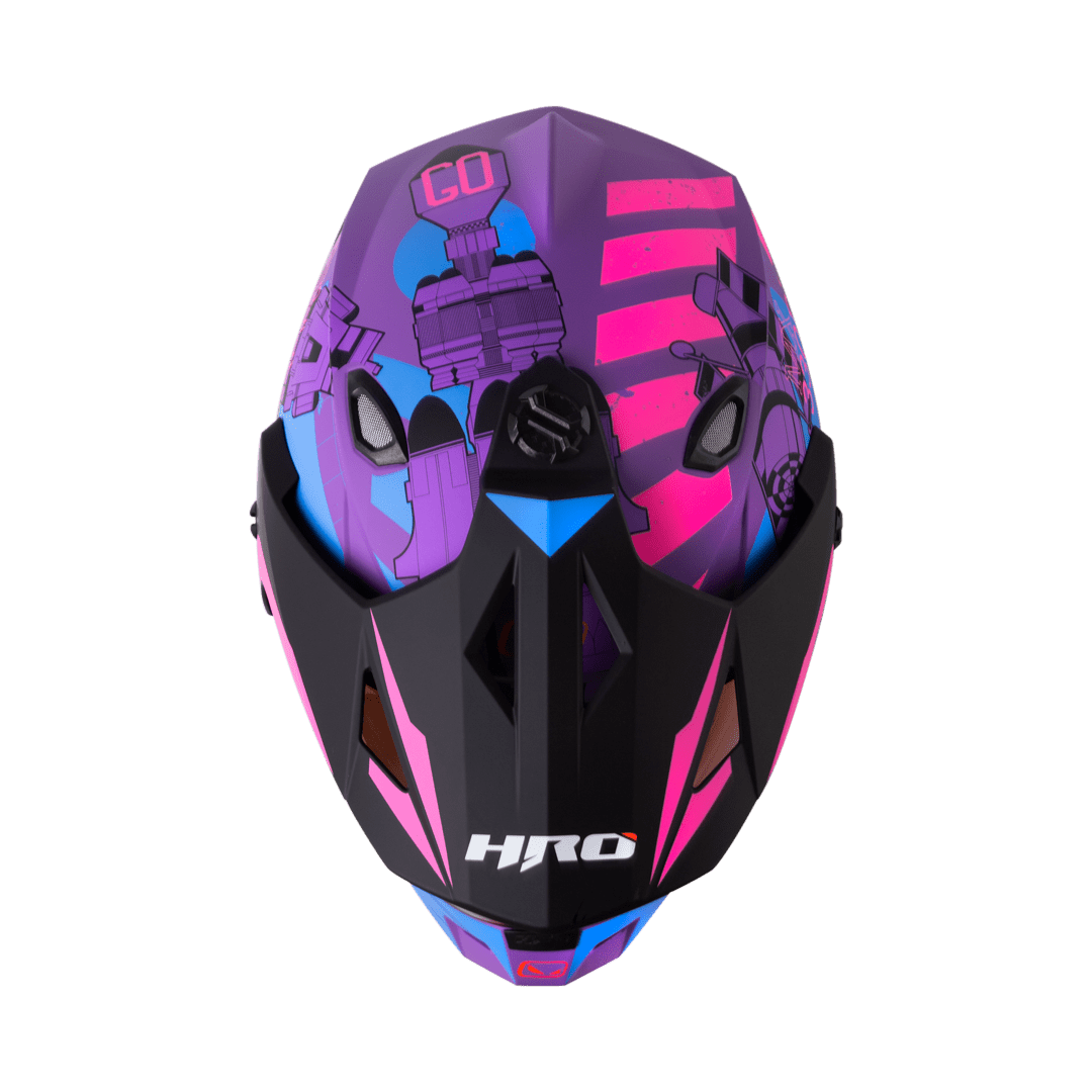 Casco moto hro mx-330dv space race mr fc multiproposito2