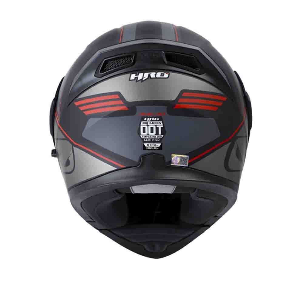 Casco Moto Hro 3400dv ahead rj Abatible Sun Visor Certificación Dot3