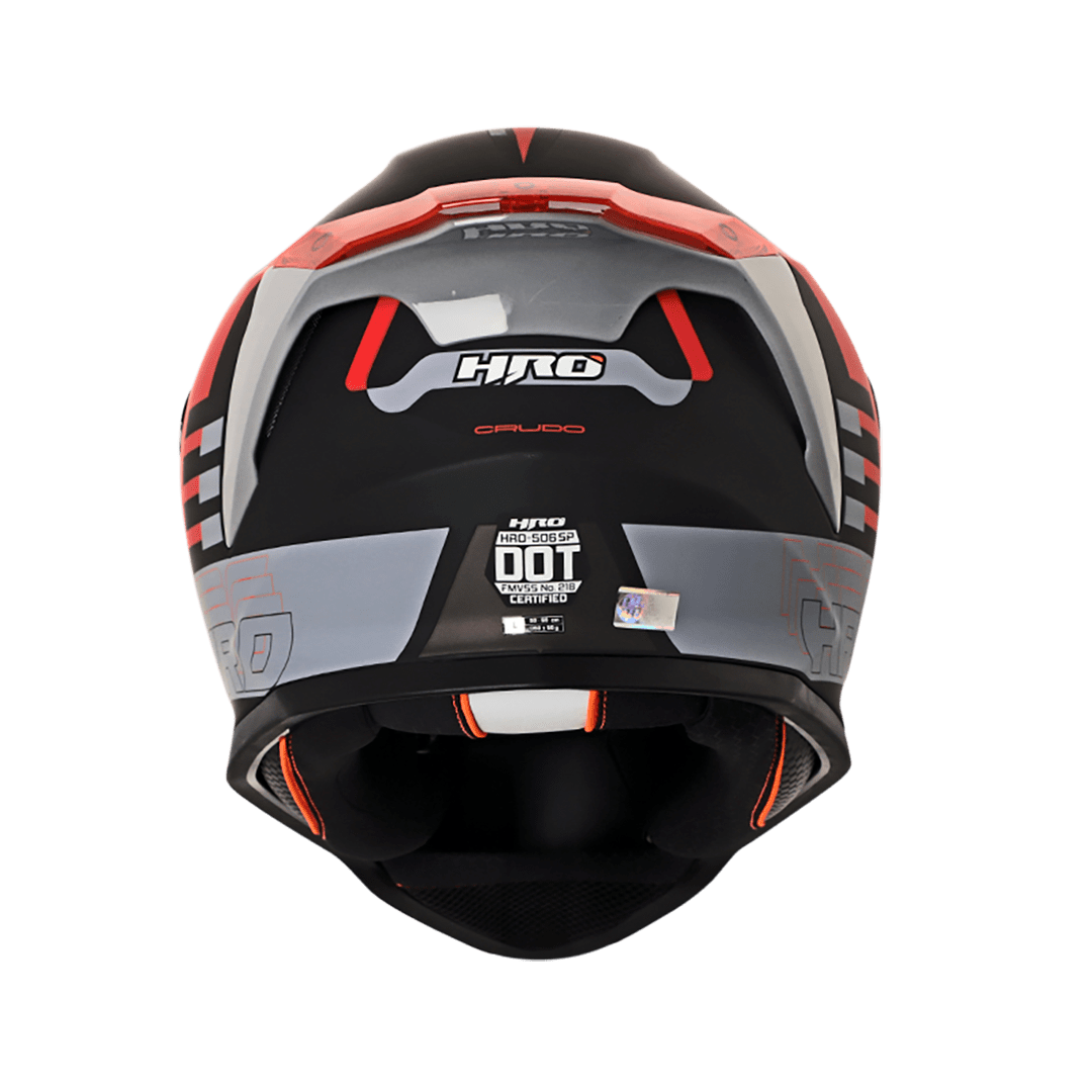 Casco moto hro 506 crudo ng rj integral norma dot3