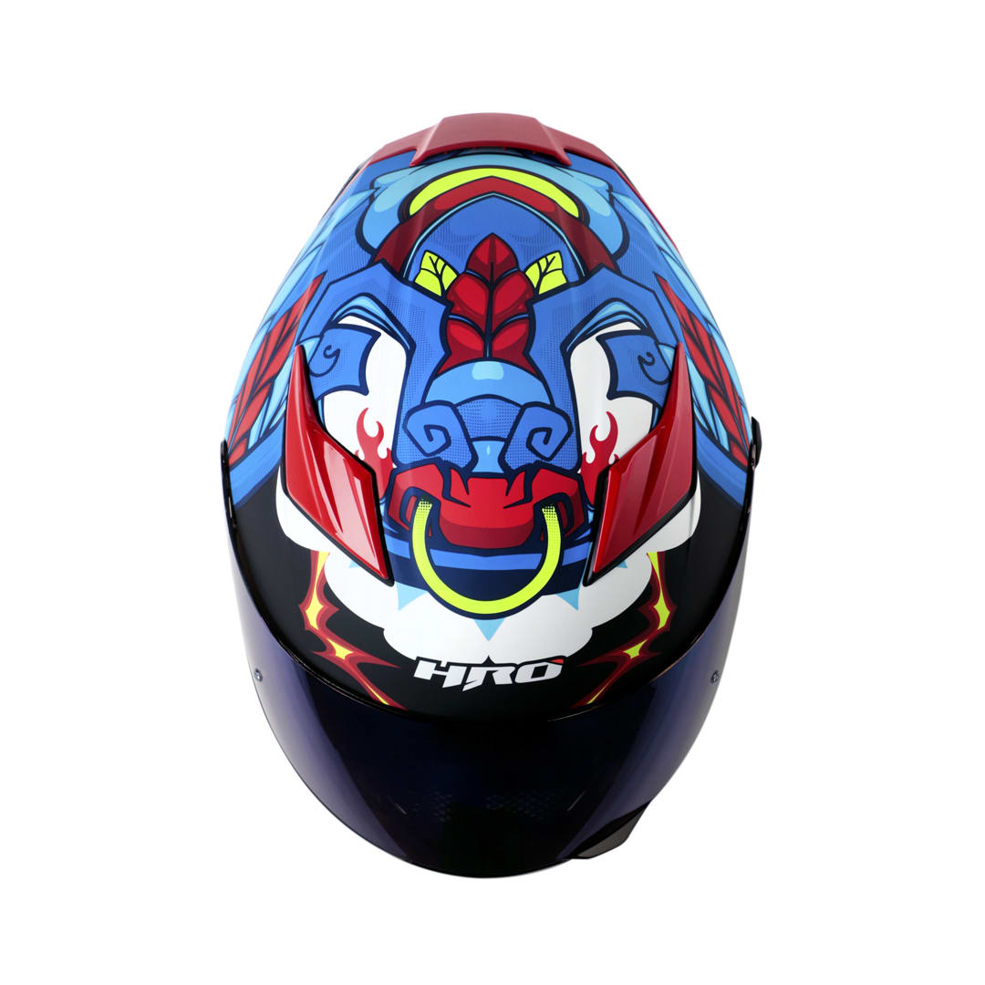 Casco moto hro 514dv hawardian az rj integral2