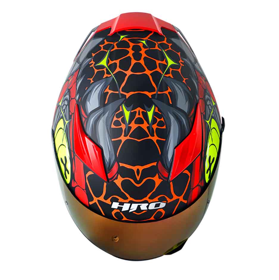 Casco moto hro 514dv gator ng rj integral2