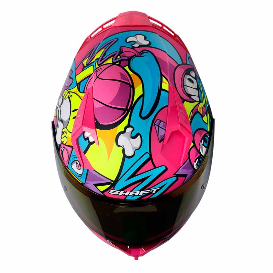 CASCO MOTO SHAFT 526SP EVO WEIRD ROSA INTEGRAL2