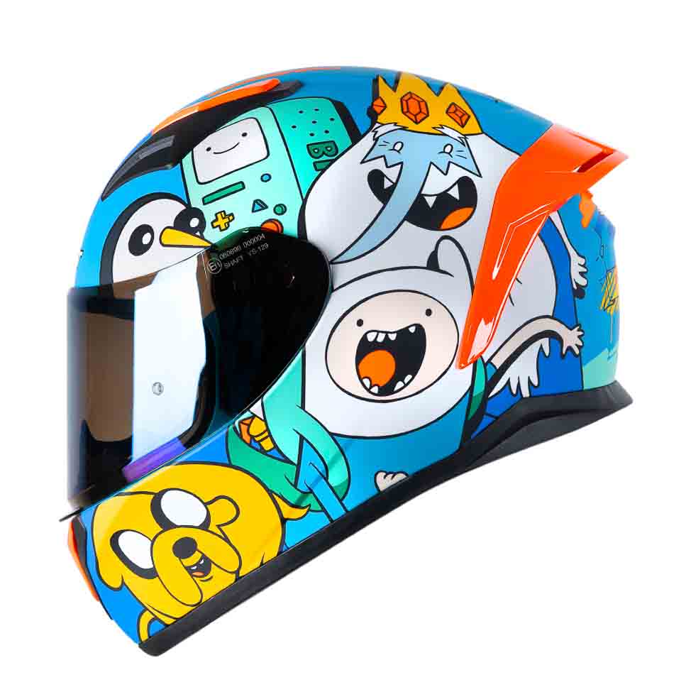 Casco moto shaft 582sp evo adventure time az integral edicion limitada cartoon network1