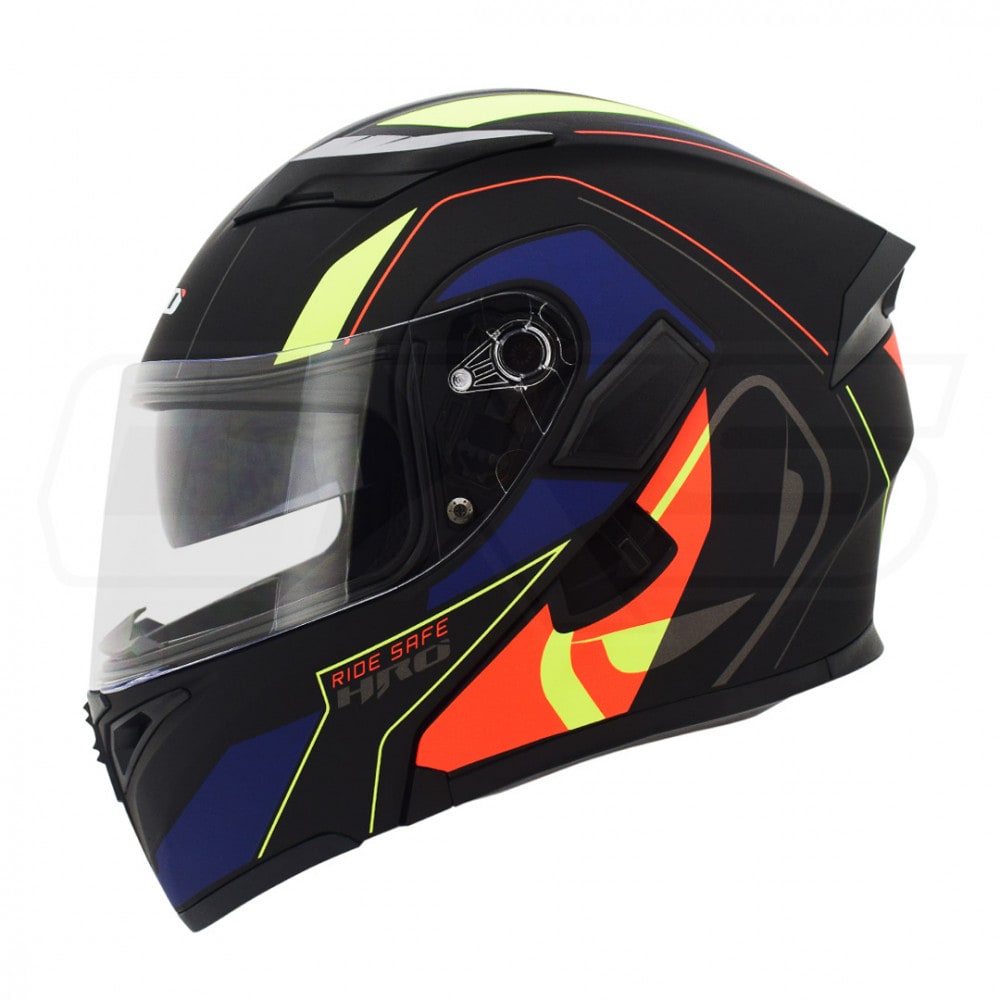 Casco Moto Hro 3400 Abatible Con Sun Visor Certificación Dot genius n.m nj.n1