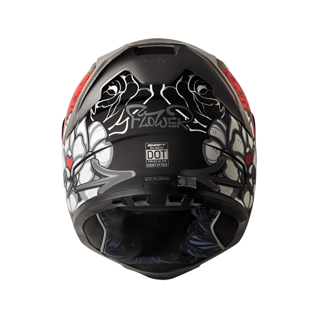 casco moto shaft 502sp flower ng mate gr integral3